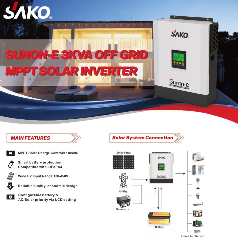 Sunon-E Tam Sinüs Akıllı 24V 2.4KW (450-500VDC) - 1