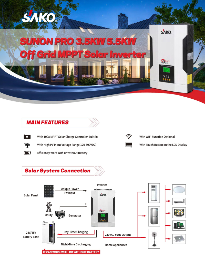 SUNON PRO 3.5KW 24V (450VDC) - 1